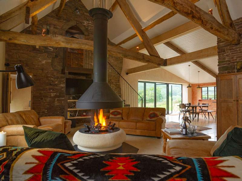 Fforest Barn Luxury Converted Welsh Barns Hot Tub Cinema Room